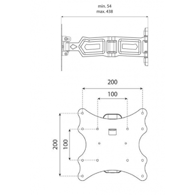 Настенное крепление для ТВ Sonorous SUREFIX 525